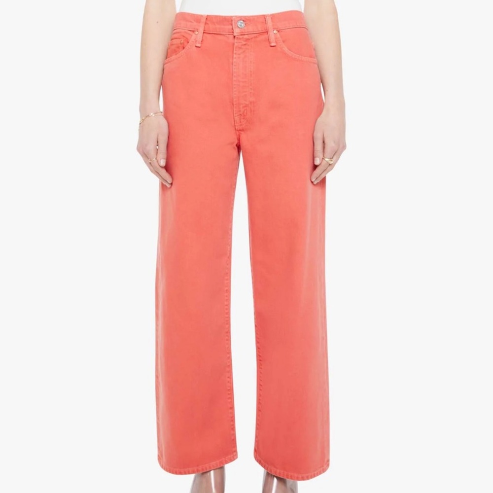 Mother Jeans NWOT The Dodger Sneak Ankle Canyon Clay Coral